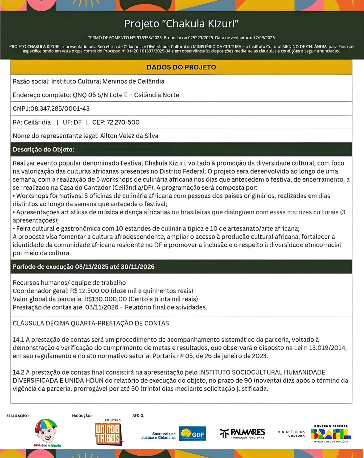 Projeto Chakula Kizuri